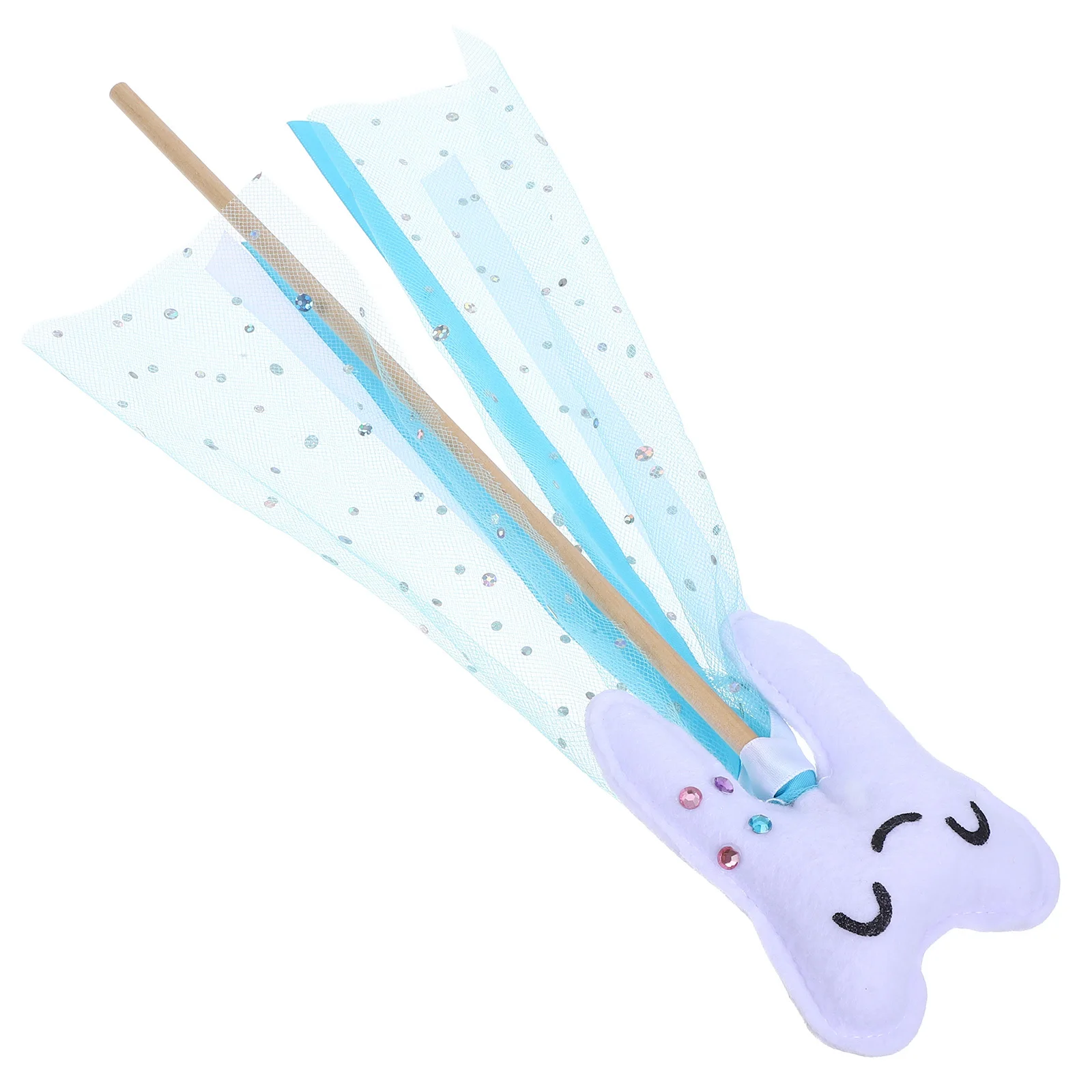 2Pcs Tooth Fairy Wand Tooth Shaped Colorful Stick Kids Dress Up Party Festival Performance Props Princess Fairy Wands