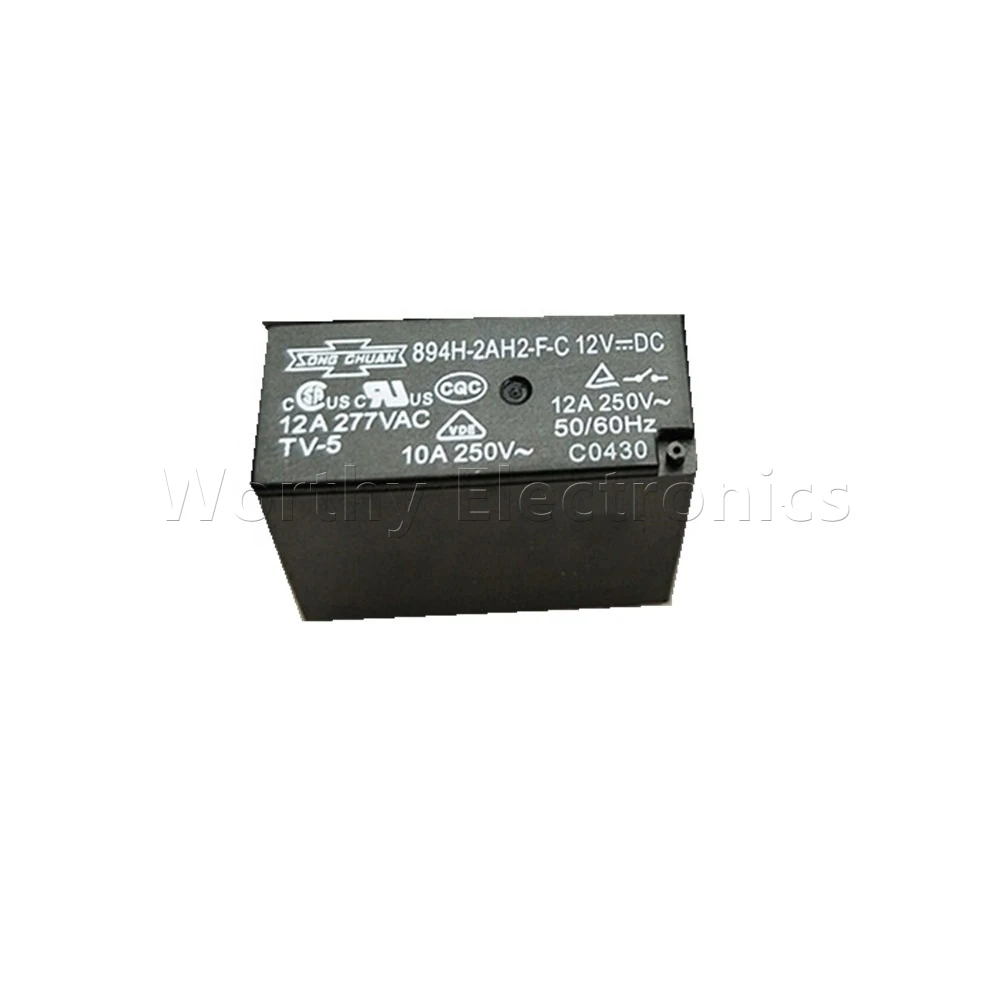 

Free shiping 10pcs/lot Electronic Components Power Relay 12/24V 12A DIP 6Pin 894H-2AH2-F-C-12/24VDC