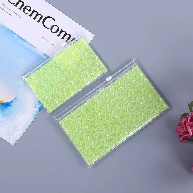 30Pcs PVC Bubble Zipper Bag Waterproof Shockproof Pressure-proof  Ziplock Bag Air Bubble Packaging Bags 15x10cm 22x15cm