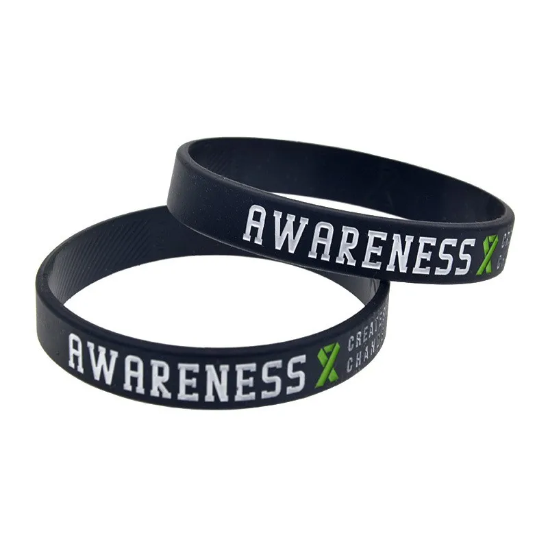 1PC Liver Cancer Awareness Silicone Wristband Medical Awareness Bangle for Mental Attitude Change