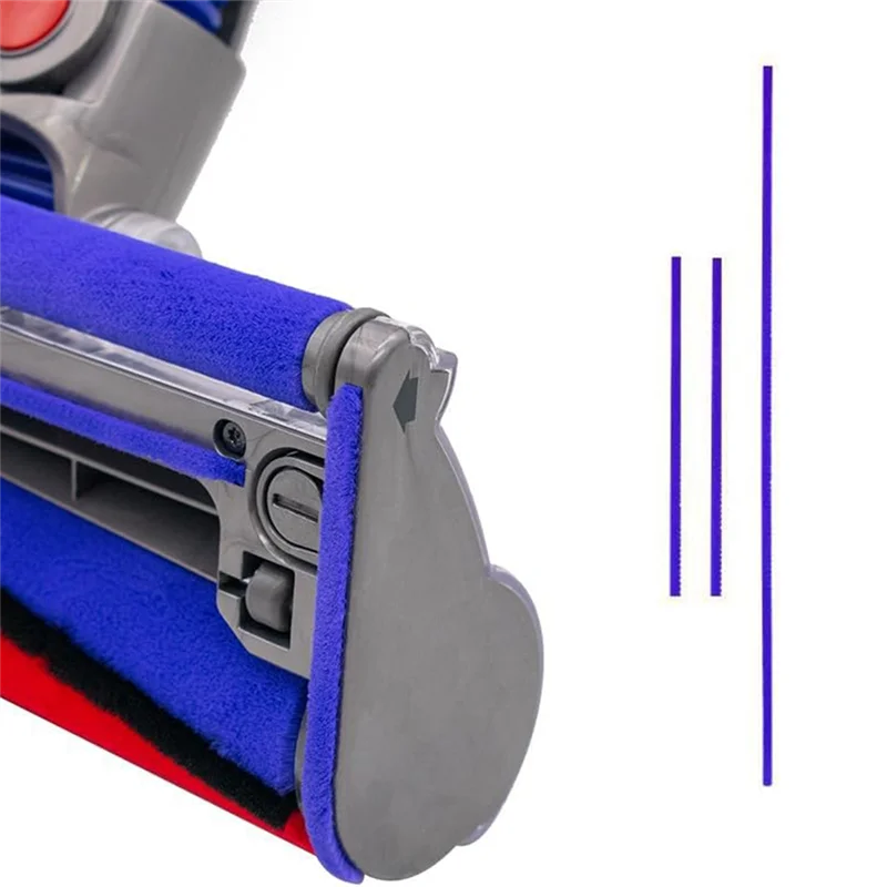 N09R-Soft Roller Brush Plush Strips Set For Dyson V6 V7 V8 V10 V11 Vacuum Attachments