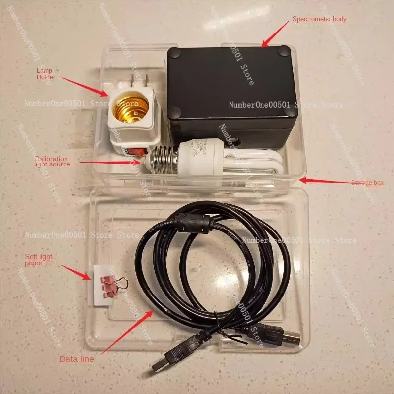 

Little Garden Spectrometer, DIY spectrometer, measure LED, laser, absorption spectrum, Based on Theremino