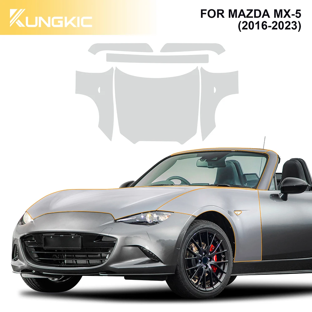 PPF Car Exterior Paint Protection Anti-Scratch Film for MAZDA MX-5 2016-2021 2022 2023 Transpare Tpu Transparent Protective Film