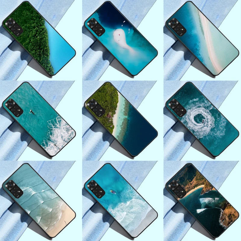 The Sea Waves Beach Case For Redmi 10 9T 9A 9C 9 Back Cover For Redmi Note 11 10 9 Pro Note10A 10C 10S 8T 9S Coque