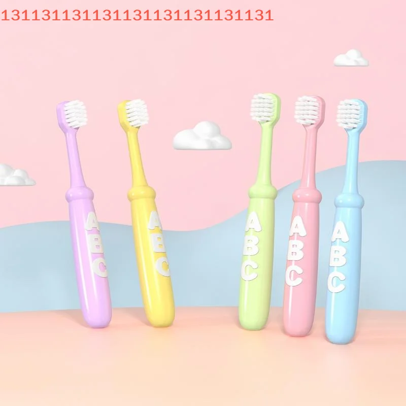 4/8/10 قطعة سلك لطيف على اللثة مناسب للأعمار 3-12 فرشاة أسنان ذات شعيرات ناعمة لطيفة للأطفال فرشاة صغيرة الرأس عالية الكثافة