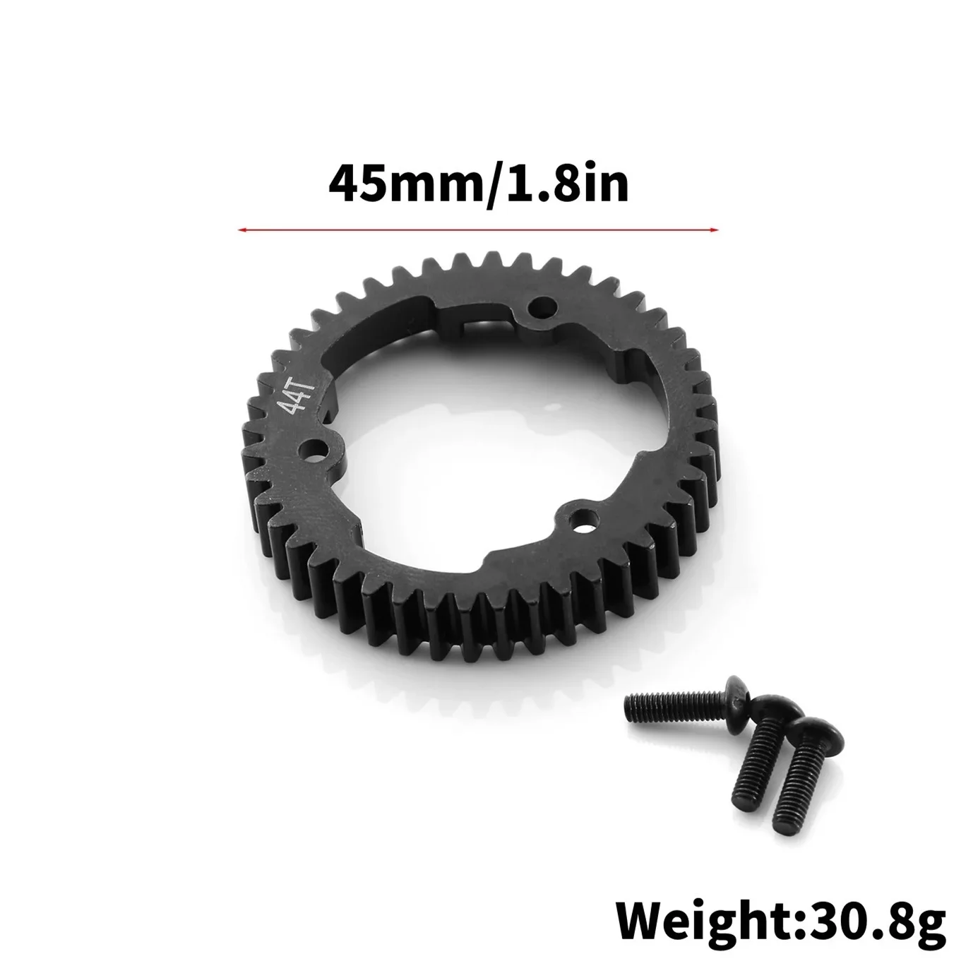 Hardened Steel 44T Spur Gear M1.0 6438 for 1/8 Traxxas Maxx Slash 6S RC Car Upgrade Parts Accessories