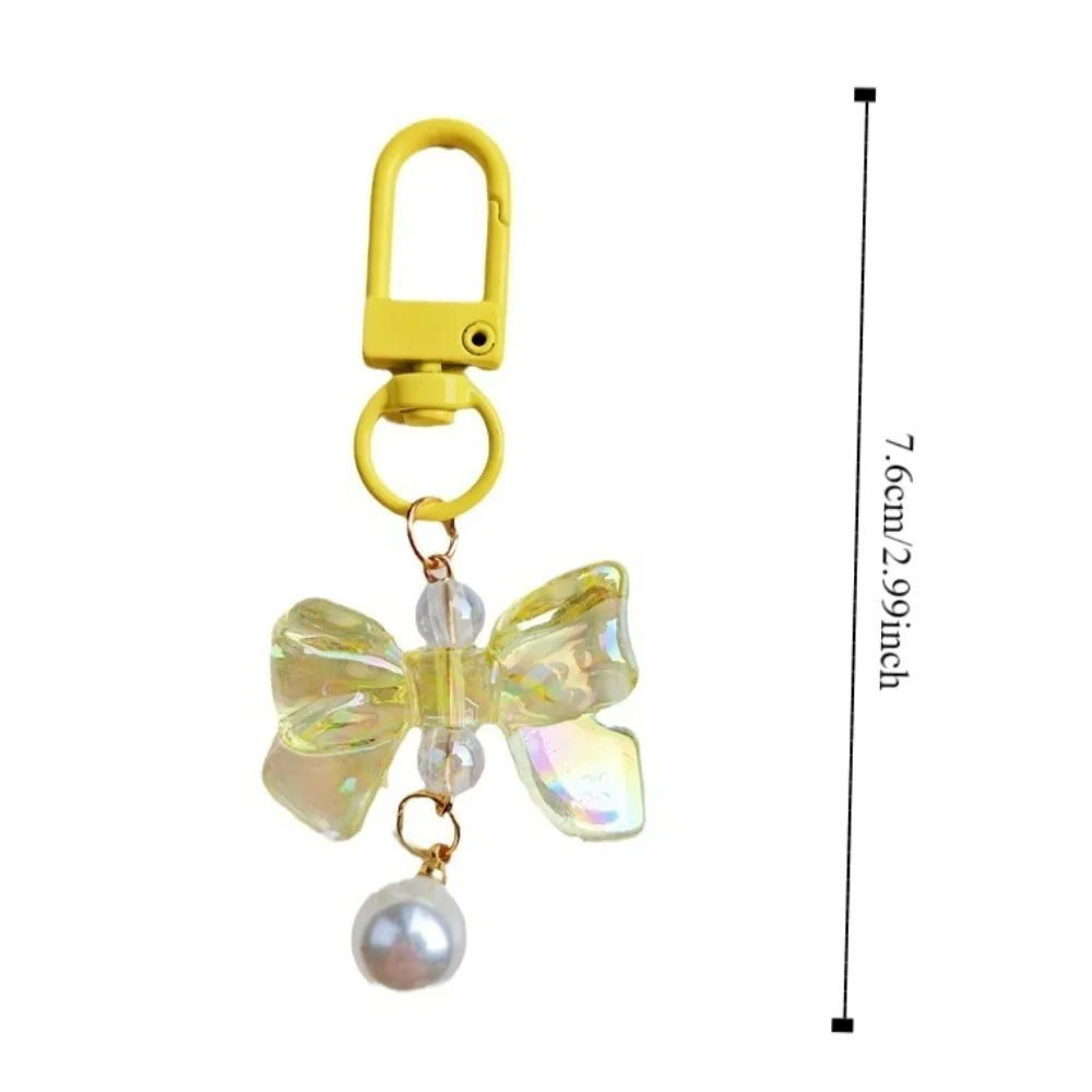 Candy Color Candy Color Bow Knot Pendant Key Chain Pendant Bow Knot Keyring Knot Accessories Imitation Bow Keychain Girls Gifts
