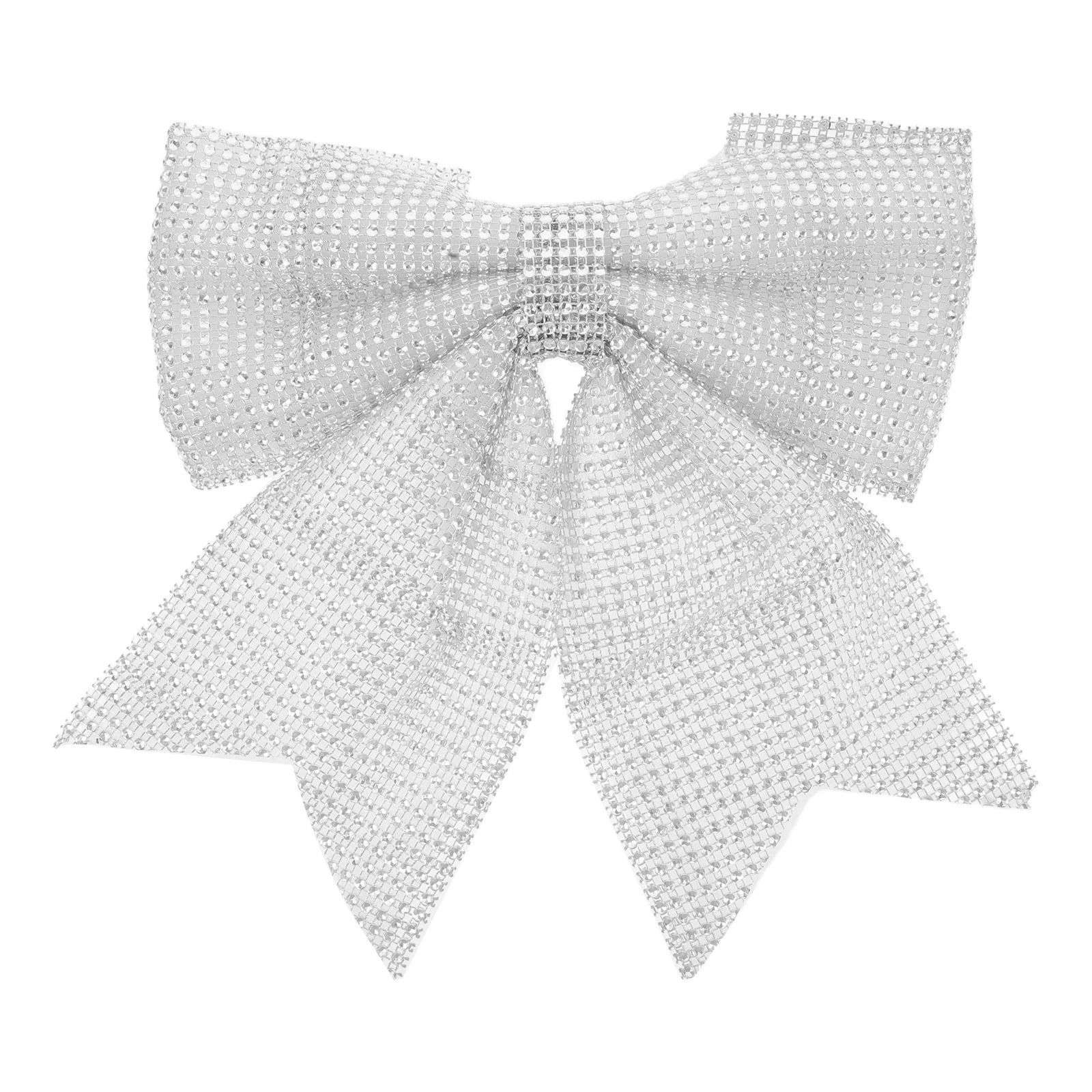 

Large Christmas Bow Bling Rhinestone Glitter Fabric Bow for Xmas Tree Wreath Front Door Holiday Decor Christmas Tree Bows