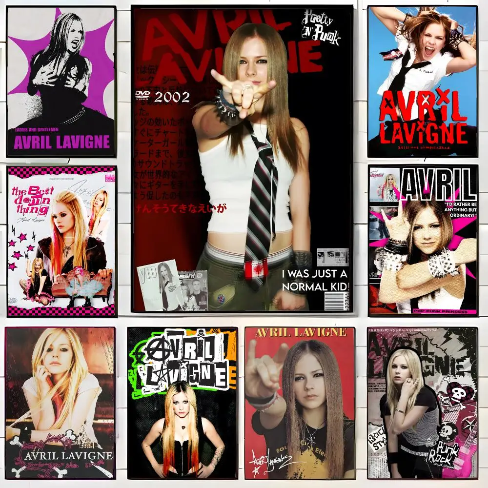 rebellious singer A-Avril Lavigne Poster Wall Art Print Decorative Mural Home Decor Gift Unframed