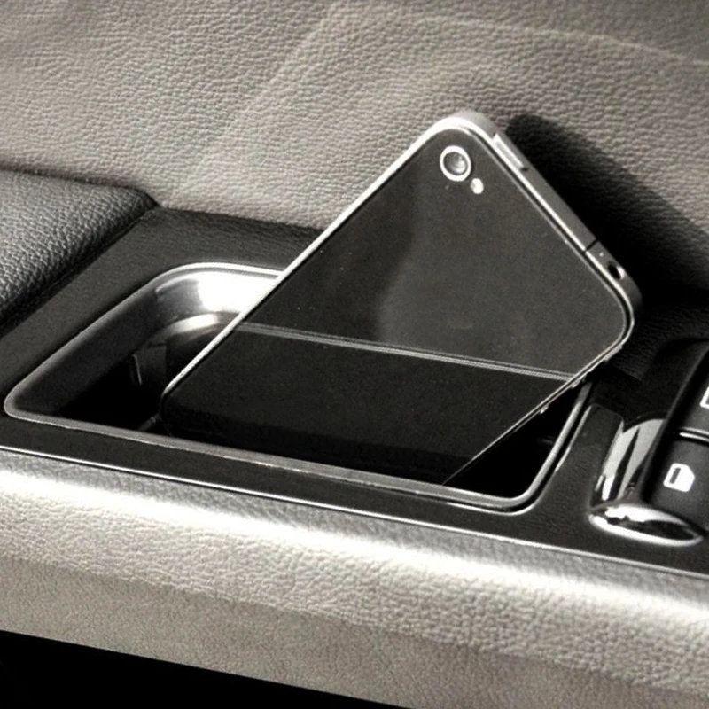 Plastic ABS Fit for Ford Fusion 2013-2019 Armrest Container Door Storage Box Handle Interior Stowing Tidying New Black Car