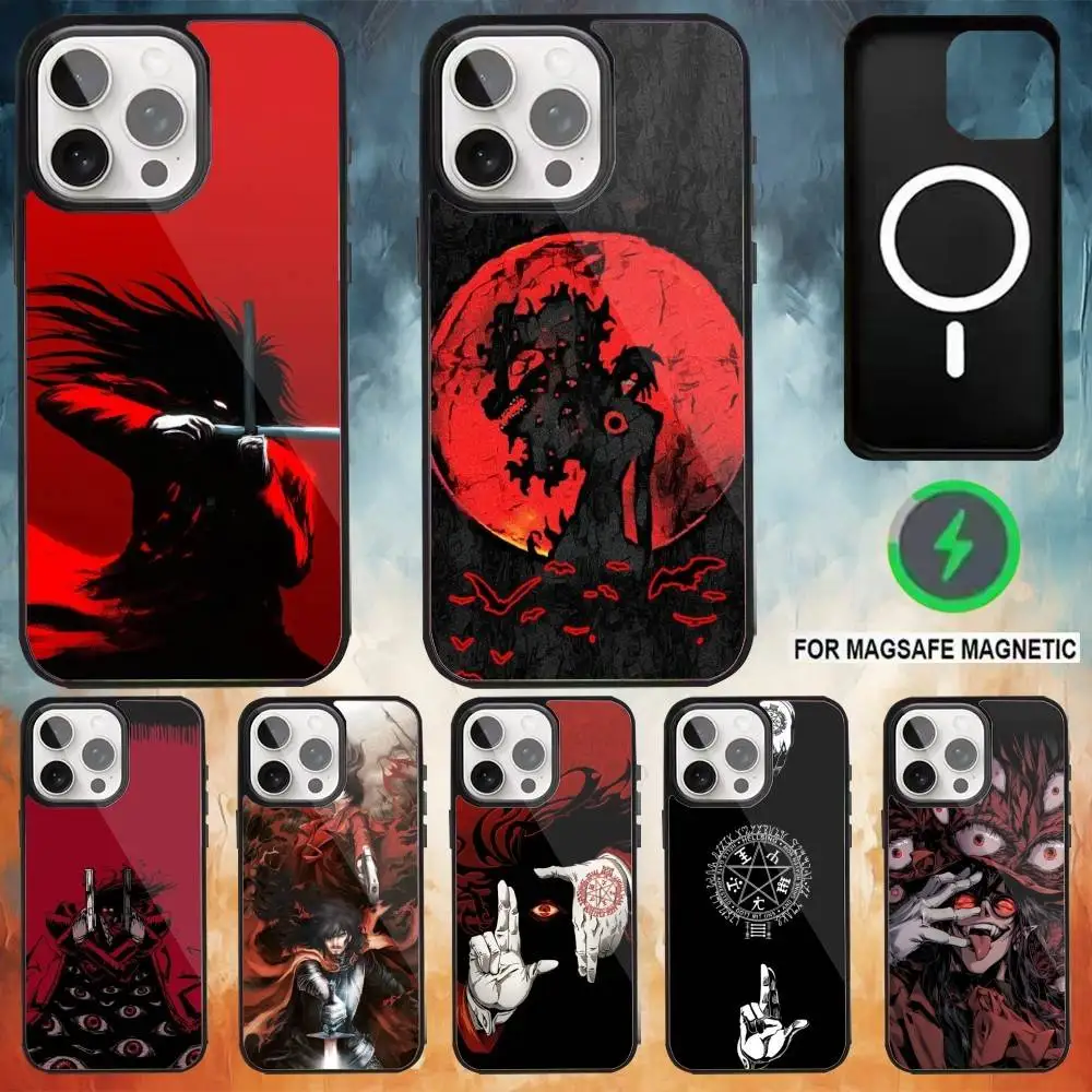 

H-HellsingS C-Comics Phone Case For iPhone17,16,15,14,13,12,11 Plus,Pro Max Magnetic For Magsafe Wireless Charging