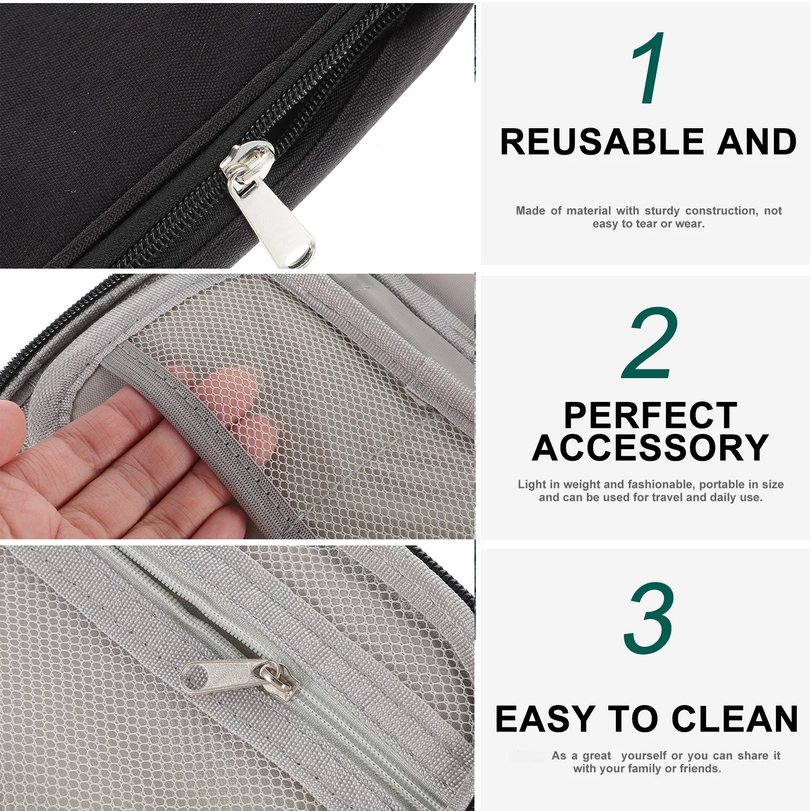 

Portable Cable Organizer Bag Data Cable Storage Pouch Travel Cord Case Polyester Tech Phone Bag Durable Waterproof Easy Clean
