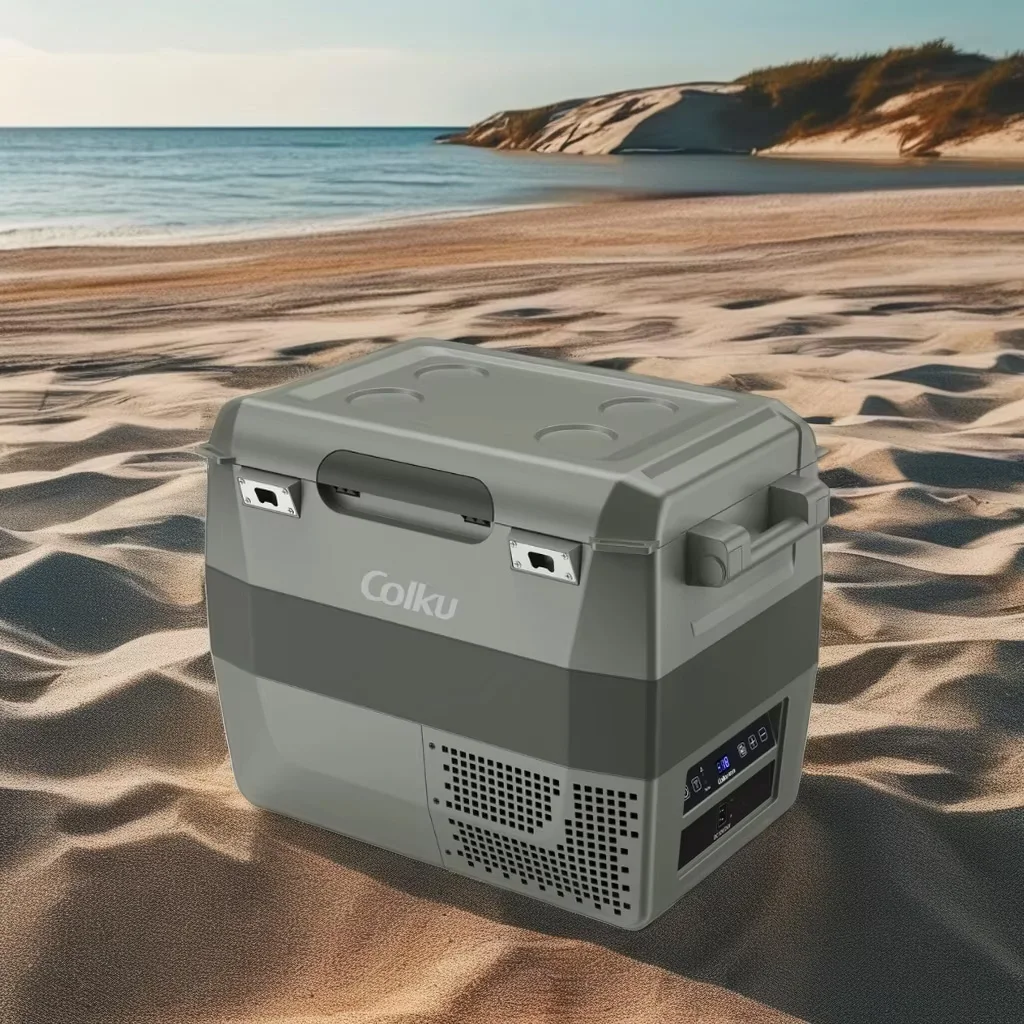 

Colku GC40e Compressor Cooler Box 36L Portable Mfridge 12V Outdoor Car Refrigerator With Cup Holder