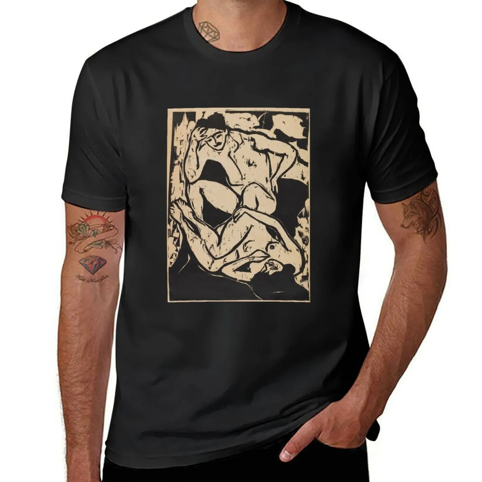 Ernst Ludwig Kirchner Nacktes Paar auf einem Kanapee T-Shirt blacks hippie clothes tees plain t shirts men