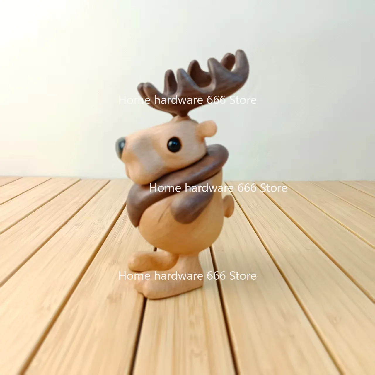 

Yilu Ping An Creative Log Tabletop Ornament Elk Deer Christmas Cute Souvenir Christmas Gift