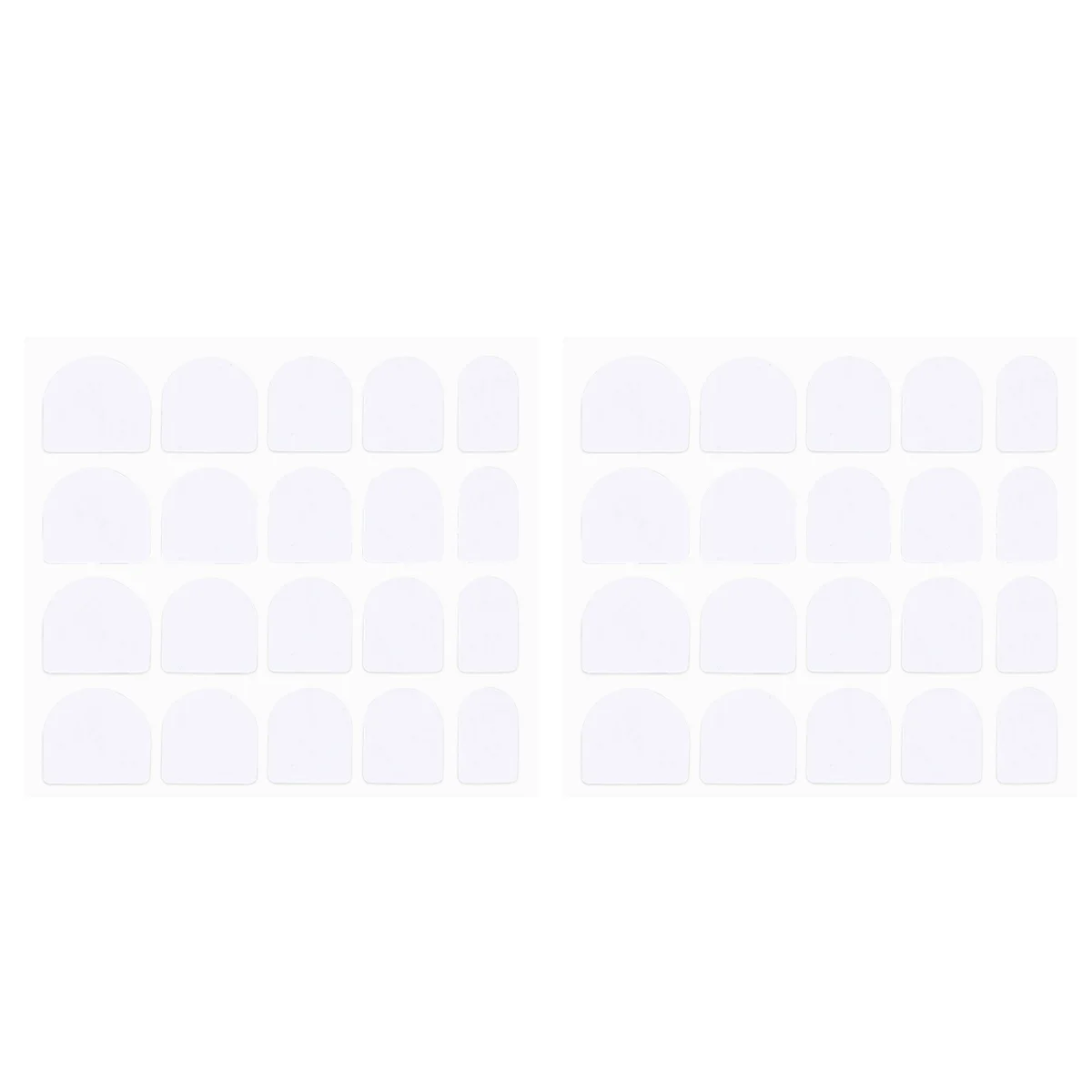 10 Sheets Clear Double Sided Tape False Nail Adhesive Ultra Thin Double-sided Glue Sticker