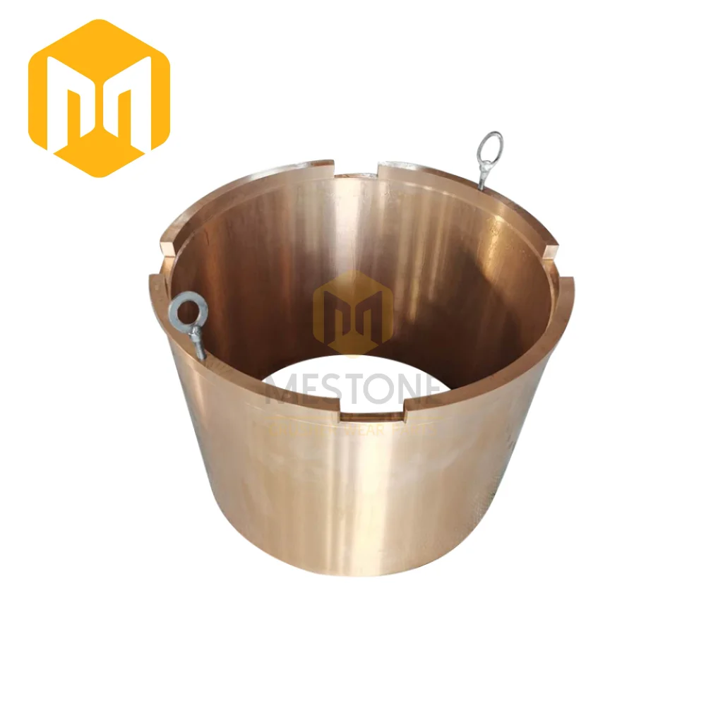 MESTONE Bronze Sleeve Head Bushing GP/ Telsmith/Terex Cone Crusher Spare Parts for Ore Mining Crushing Machines Casting