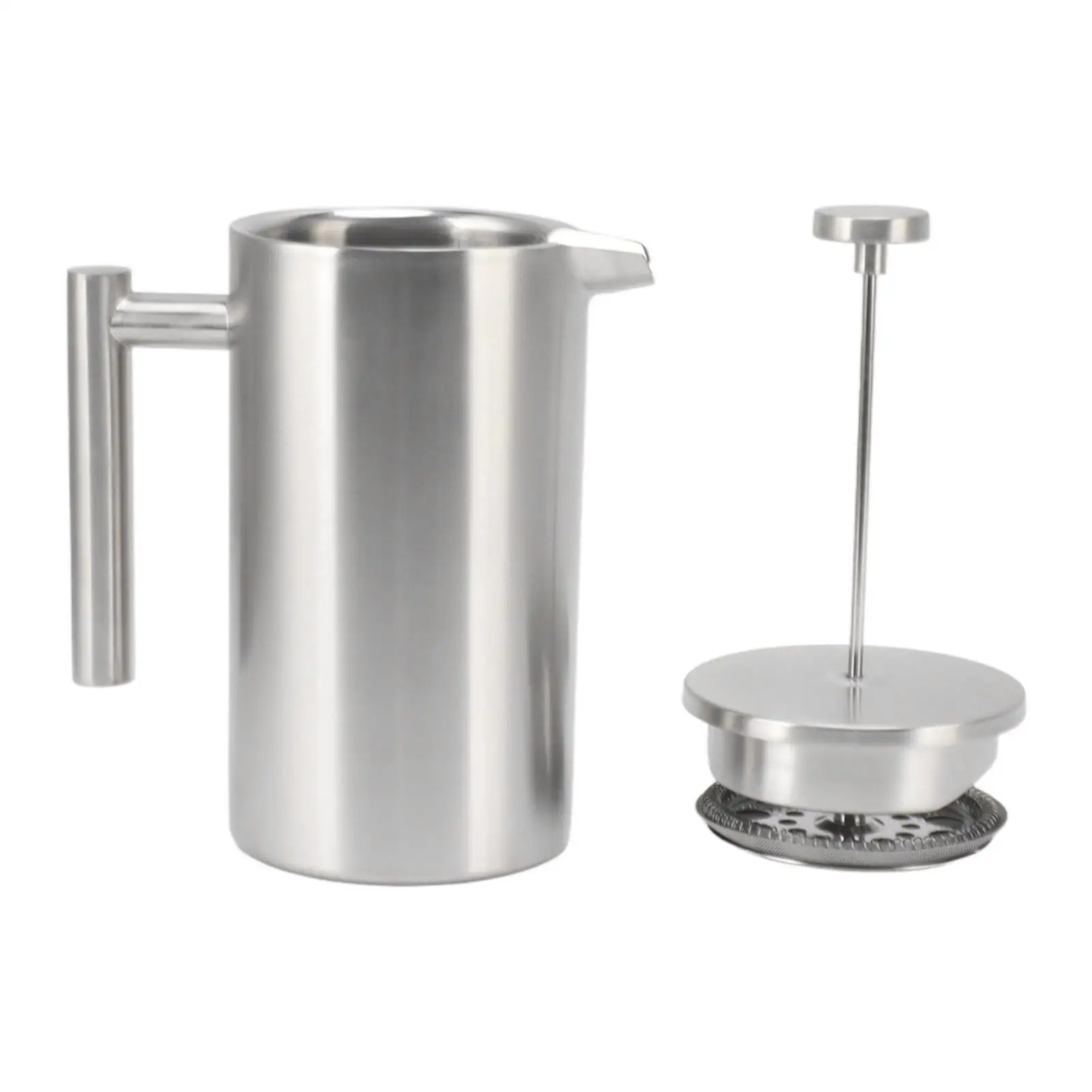 

Stainless Steel French Press Coffee Maker - 1L, Insulated, Dishwasher Safe, Rust Proof with Filter