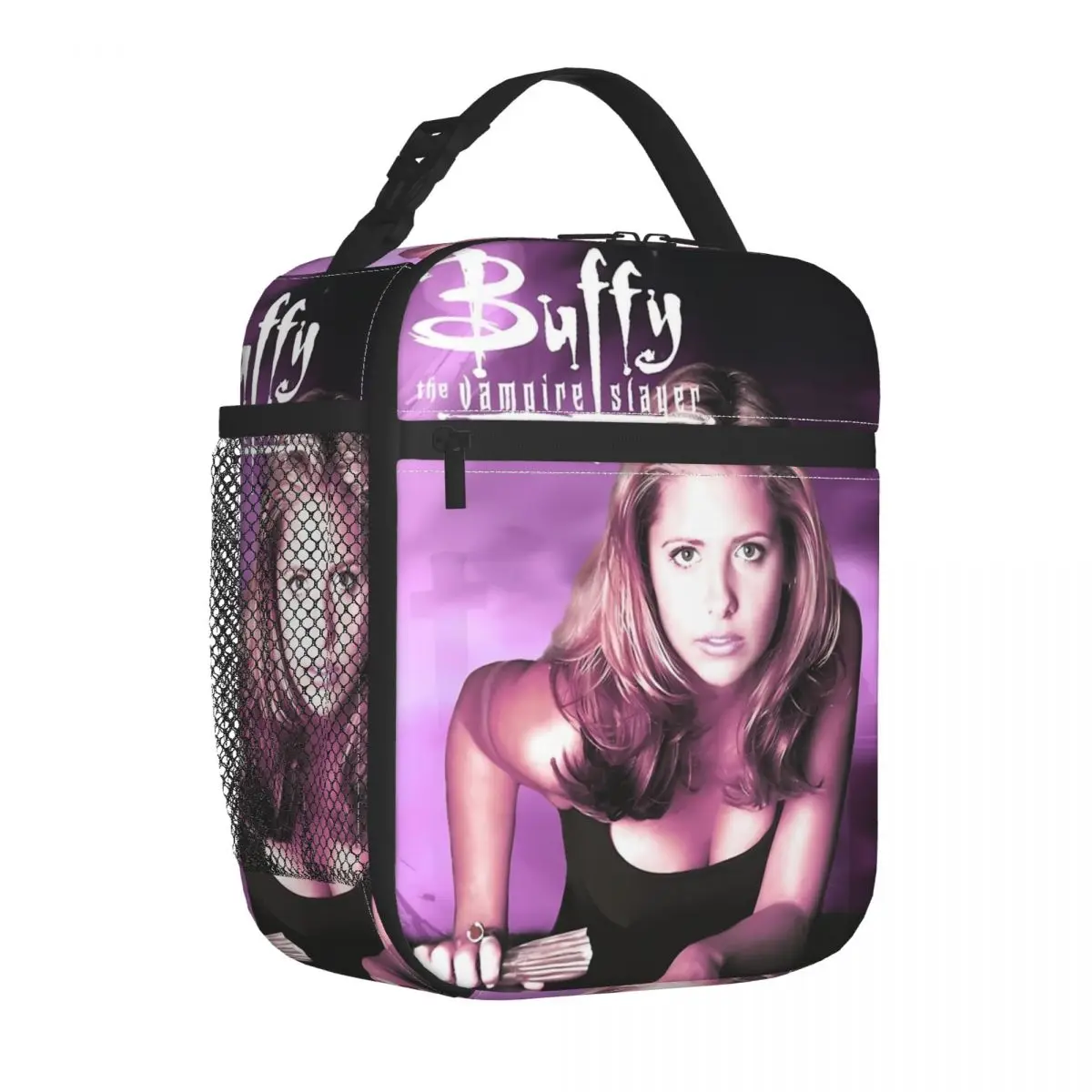 Buffy The Vampires Slayer Insulated Lunch Bag for Men Women TV Series Food Container Bags Portable Thermal Cooler Lunch Boxes