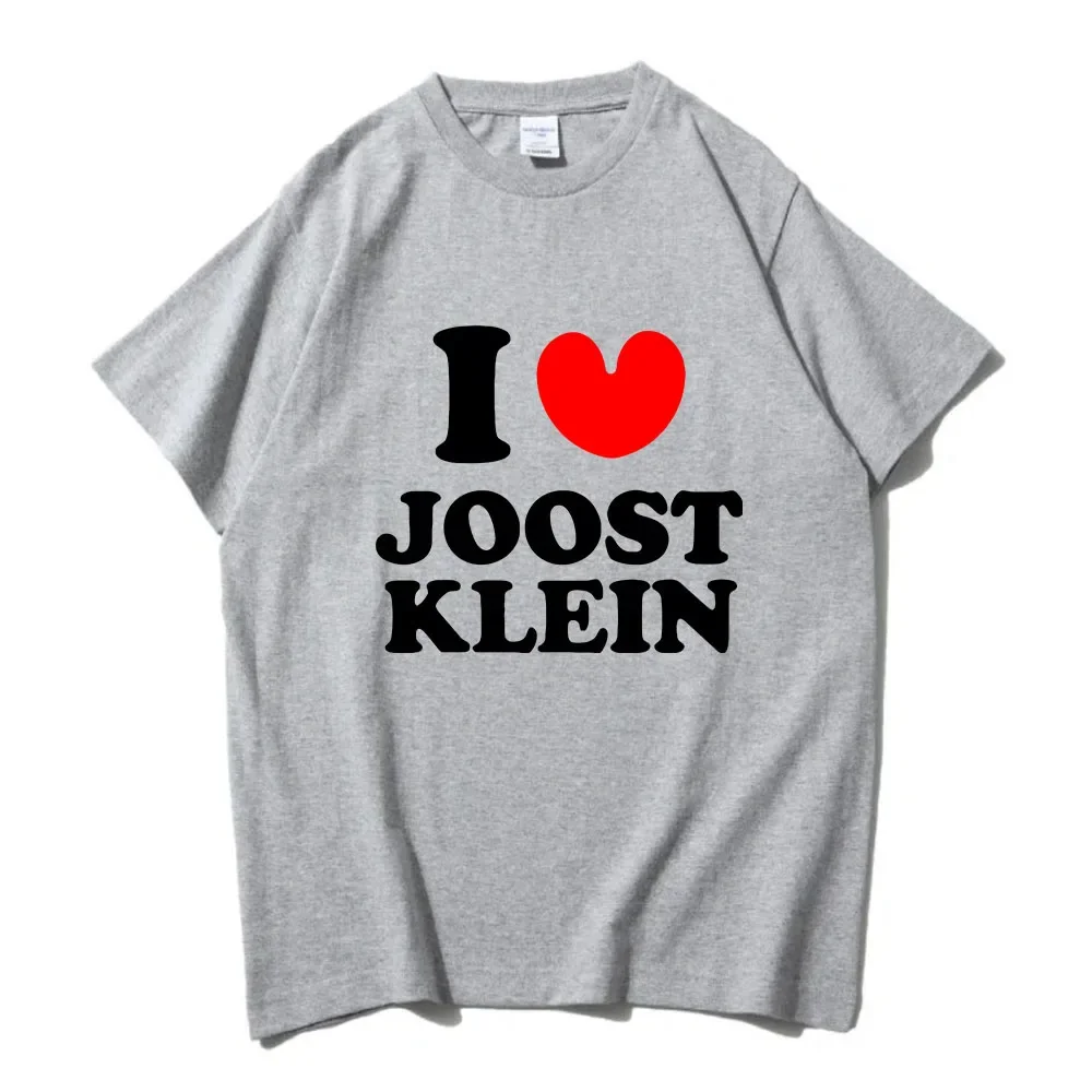 I Love Joost Klein T-shirts Men Women Casual Summer Tee-shirt  High Quality Comfortable Tshirts Graphic Printing Tees Tops