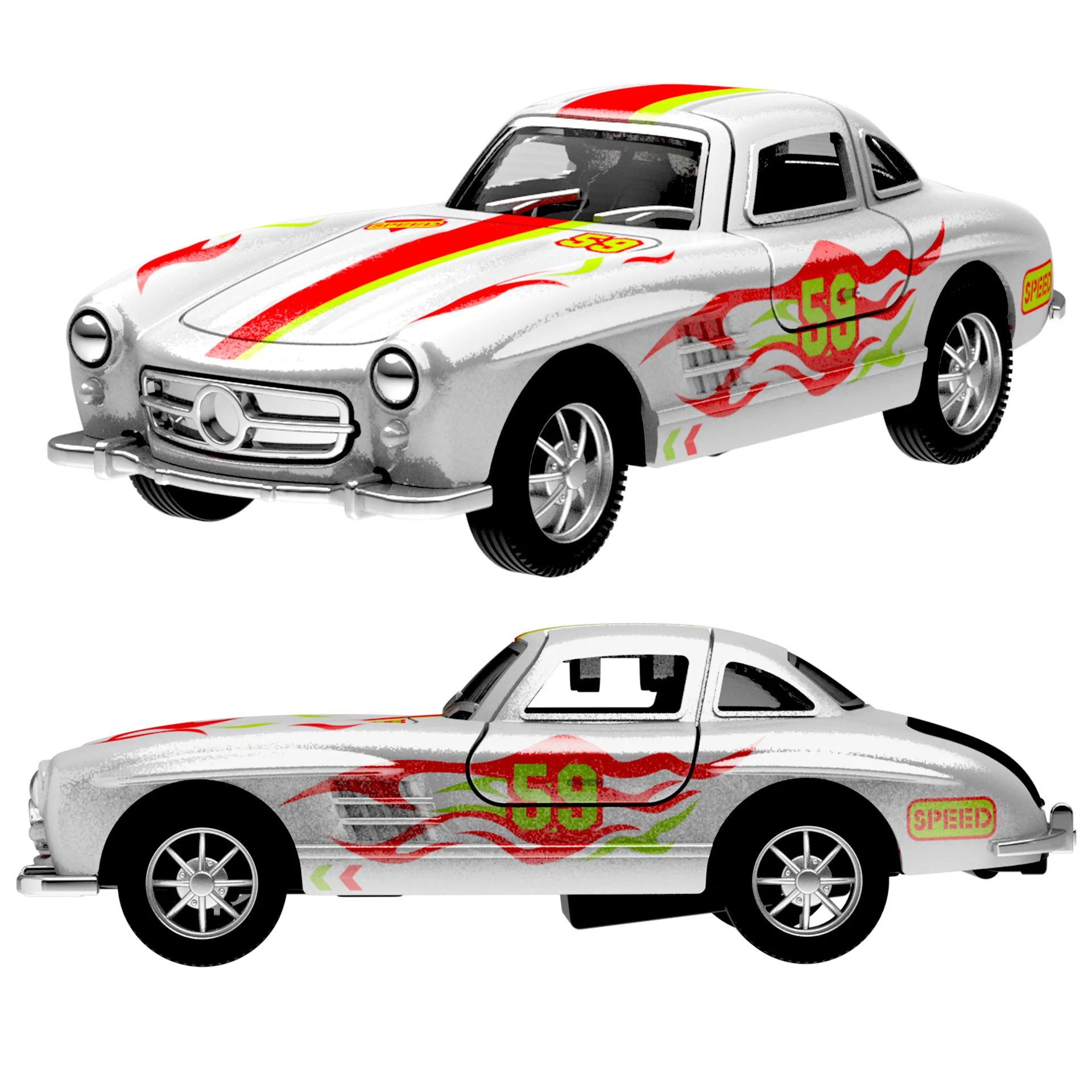 Voiture jouet en alliage 1:36, voiture à inertie, petite voiture, cadeau d'anniversaire pour enfants et garçons, modèle de simulation