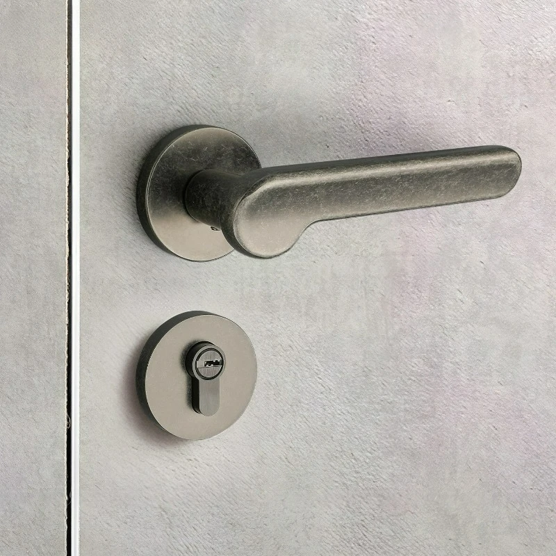 French Minimalist Bedroom, Office Handle, Retro Conference Room, Living Room, Universal Silent/magnetic Split Lock