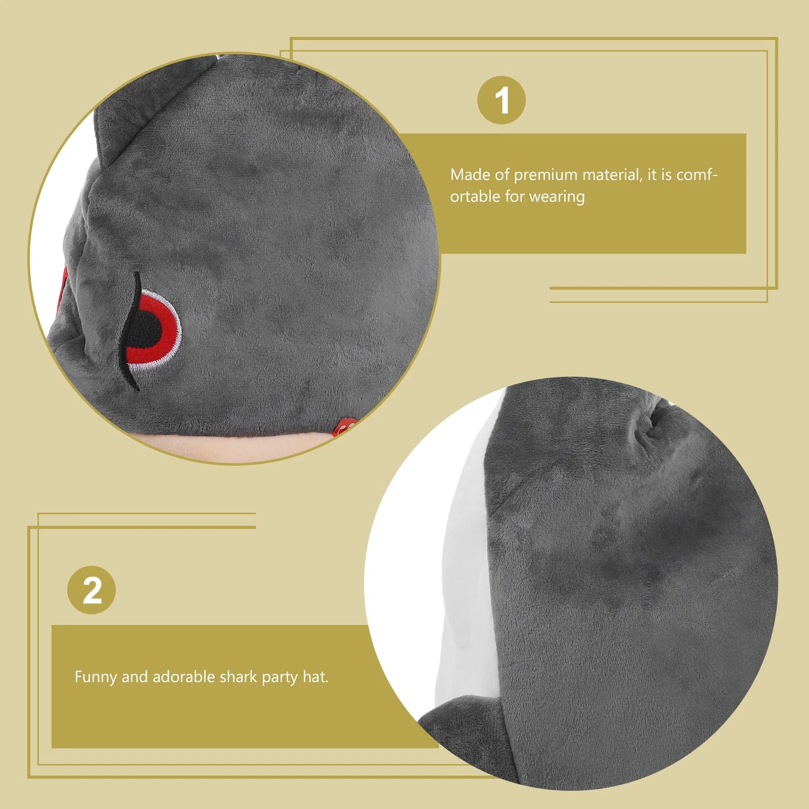 Electric Shark Hat Premium Moving Halloween Carnival Party Performance Prop for Kids 72 Songs Fun Role Play Cosplay Accessory