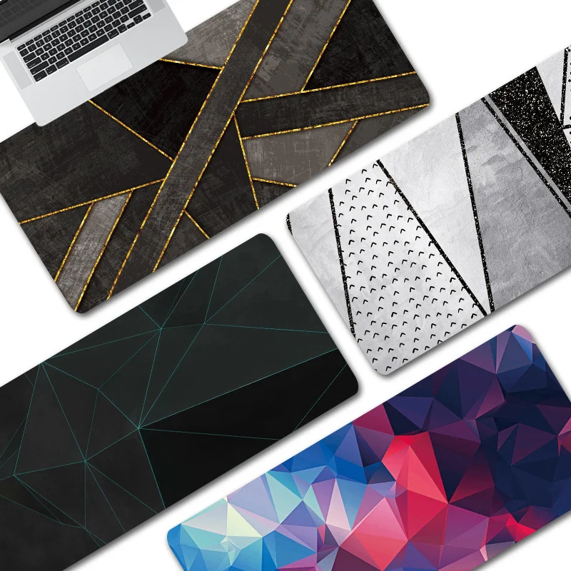 

XXXL Large Gaming Mousepads Geometric Fragments Gaming Mouse Pad Gamer Oversized Office Desk Pad For PC Keyboard Mat Table Pad