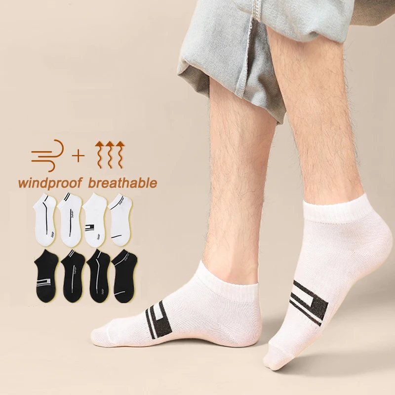 

5 Pairs/lot Men Couple Socks Summer Fashion Striped Cotton Boat Sock Slippers Short Ankle Socks Men Low Cut Invisible Sox Meias