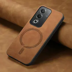 For OPPO A6 A5 Pro A80 5G 4G Luxury Case Leather Magnet Wireless Charge Back Panel Bumper Funda Oppo A58 A78 A 6 80 Phone Cover