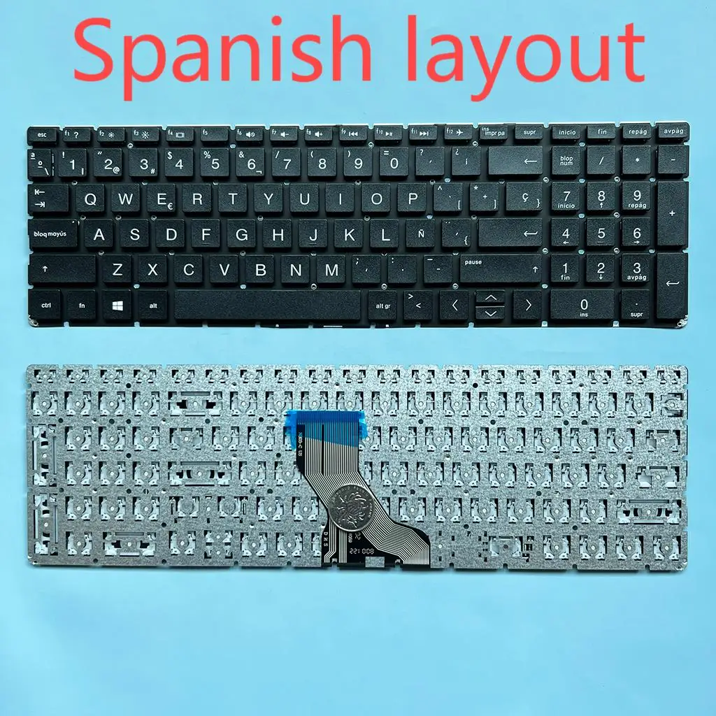 

Испанская клавиатура для ноутбука 15-DA для HP Home 15-da0005la 15-da0006la 15-da0007la 15-da0079nr 250 G7 255 G7 256 G7