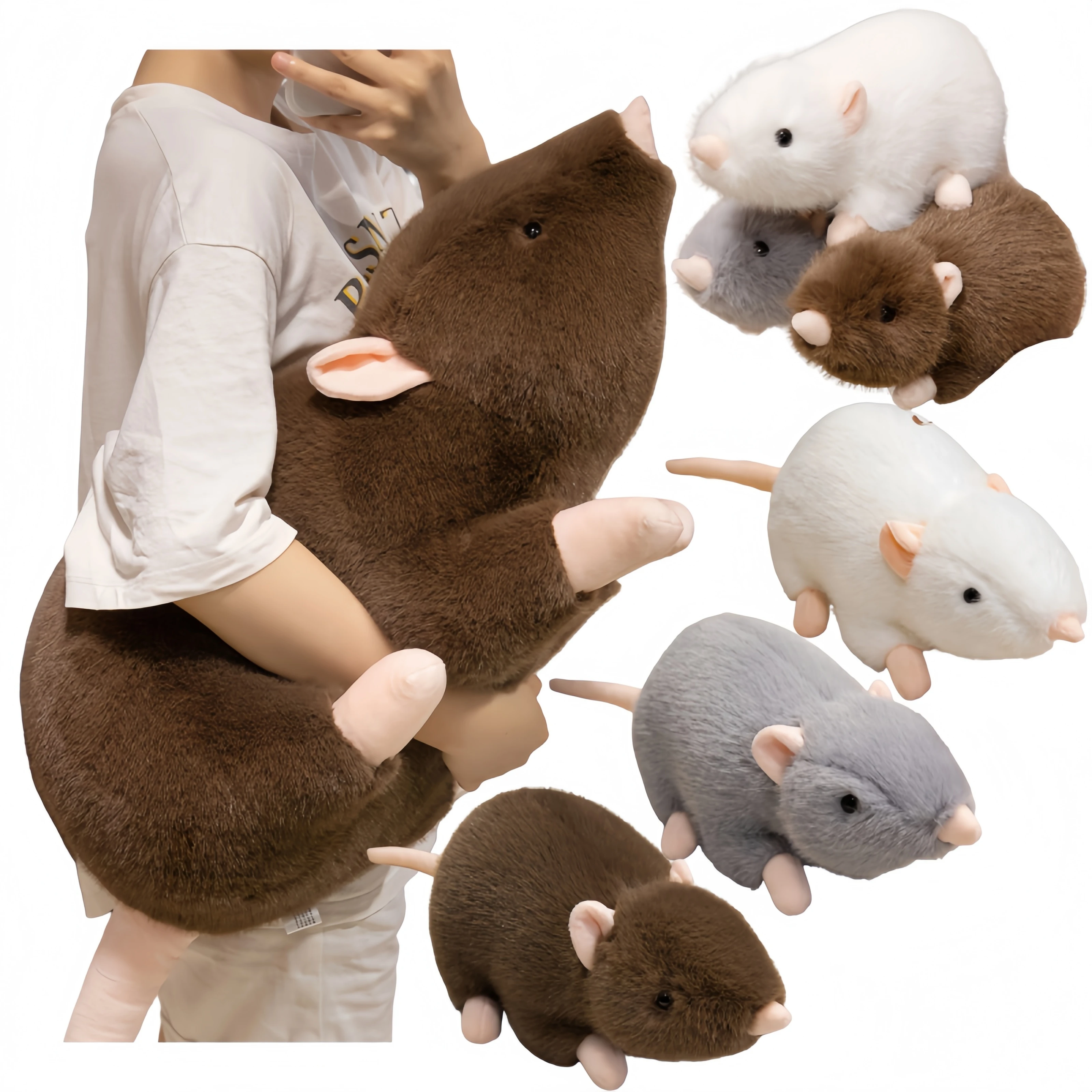 

Имитация мыши, плюшевая игрушка, реалистичная подушка с крысами, подушка, мыши, чучело, забавная кукла, декор для комнаты, креативные подарки на день рождения, Рождество
