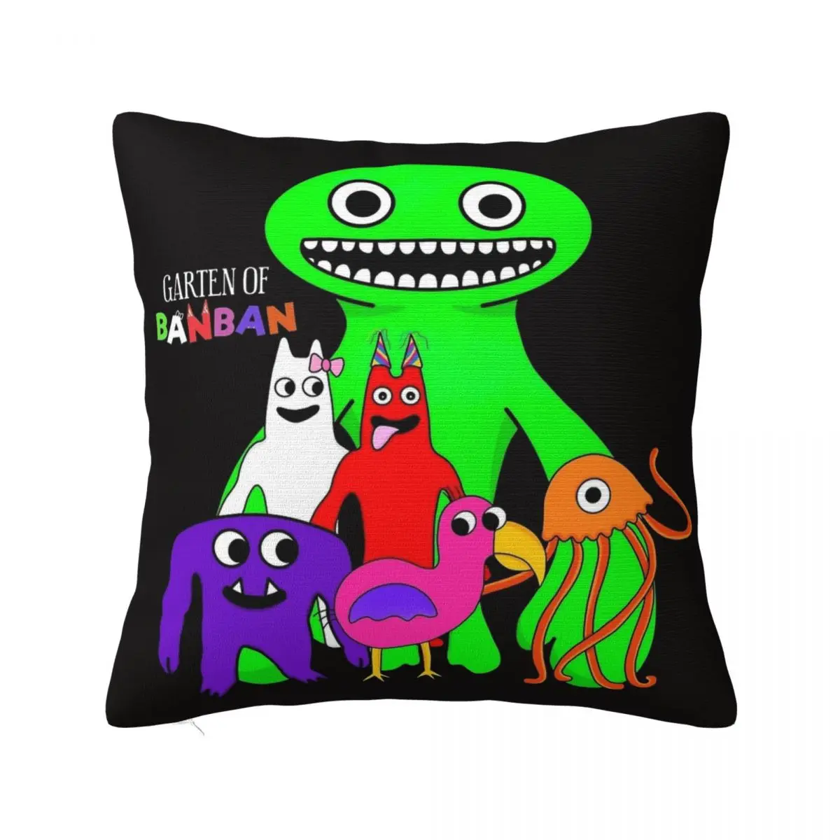 Garten Of Banban Group Cartoon Square Pillow Cases Jumbo Josh Cushion Cover Novelty Decorative Pillowcase for Seat 45x45cm