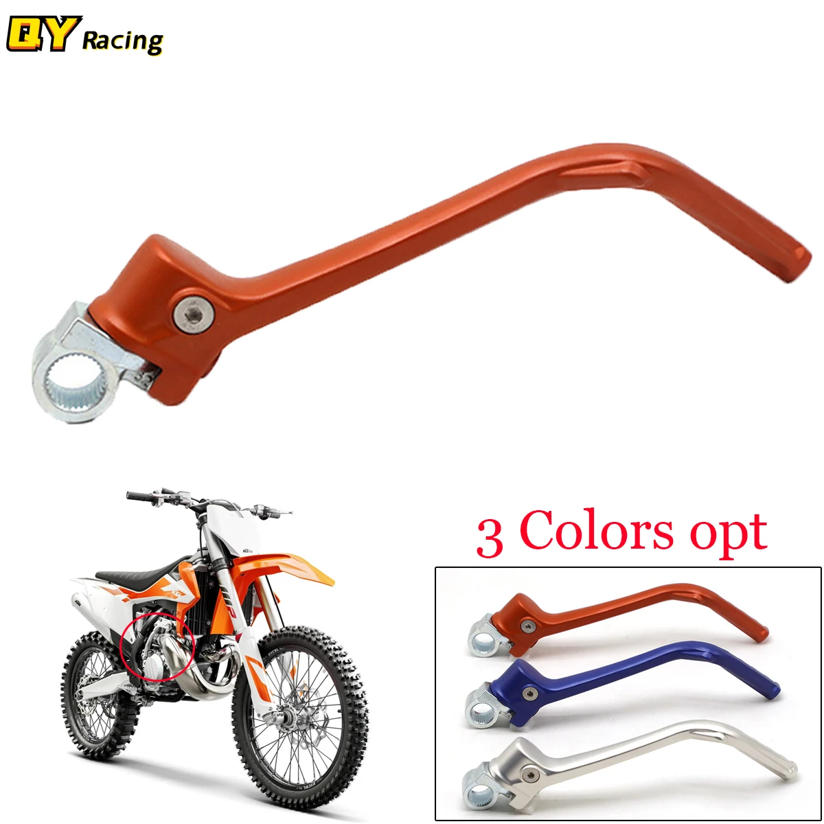 

Motocross 7075 Aluminum Forged Kick Starter Start Lever For KTM SX125 SX150 XC150 XCW200 2012 2013 2014 2015 2016 Dirt Pit Bike