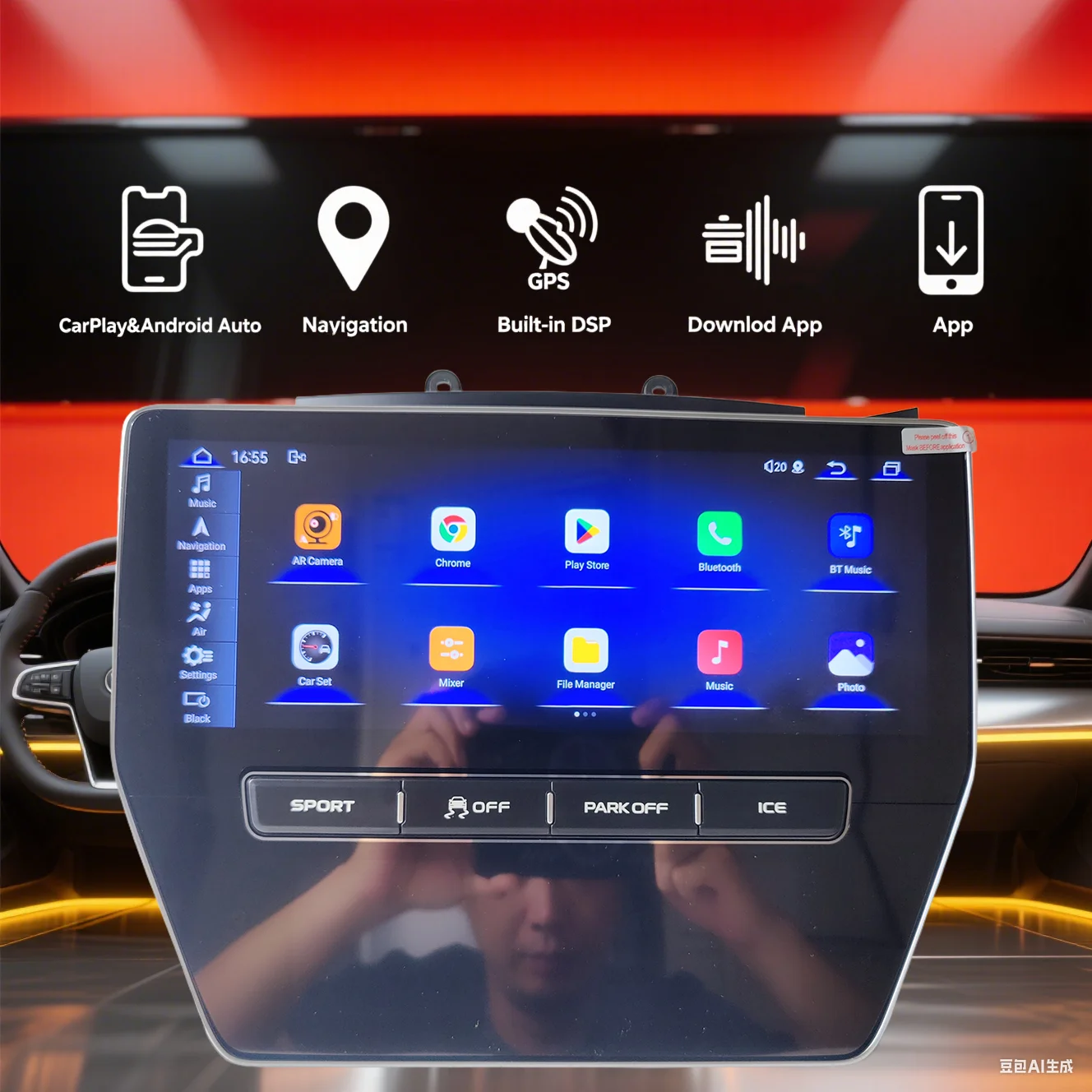 

Android-экран Carplay для Maserati Gran Turismo GT 2007-2015 автомобильный радиоприемник авто стерео аудио мультимедийный видеоплеер GPS-навигация