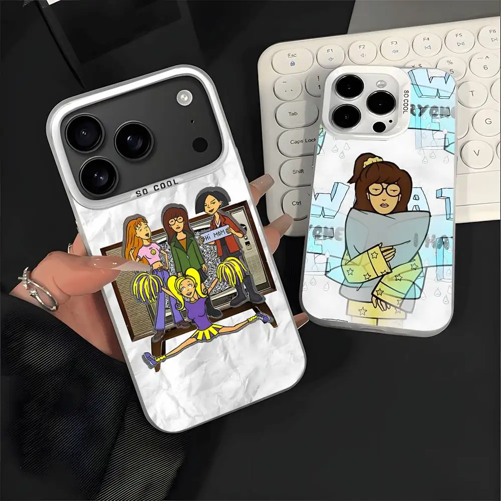 

Daria Cool Girl Fashion White Matte Shockproof CoverPhone Case For iPhone 17,16,15,14,13,12,11,Pro,XS,Max,Plus,Mini,SE4,E