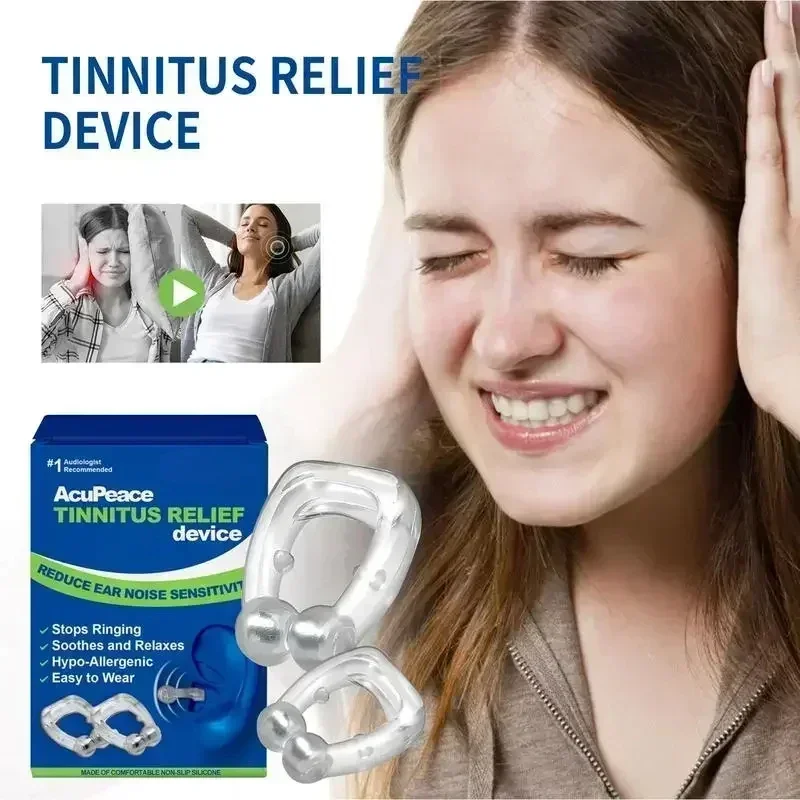 Tinnitus Relief Ear Clip Portable Anti Tinnitus Ear Cuff Earss Ringing Stopper Calming Ears Tool Ear Pressure Tinnitus Relief