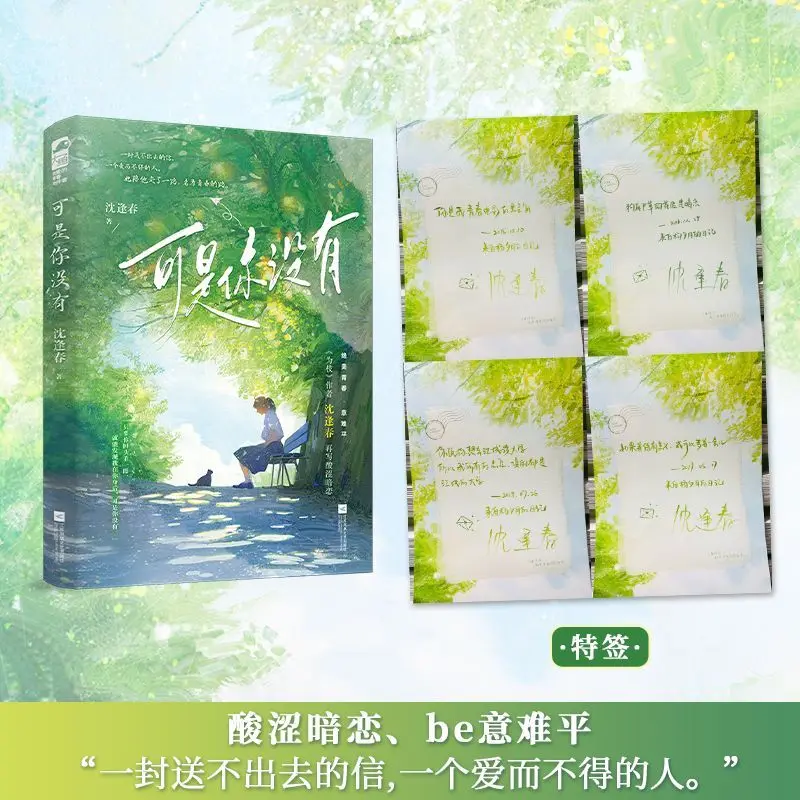 But You Are Not Here Chinese BE Romance Novel Teen Girl Sad Unrequited Love Campus Fiction With Signed Cards