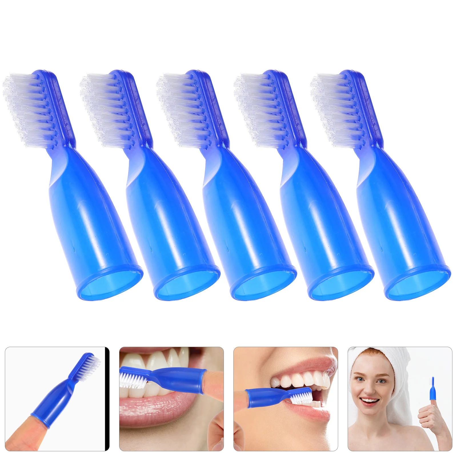 10 Pcs Portable Safety Finger Cots Baby Small Toothbrush Toothbrushes Plastic Prison