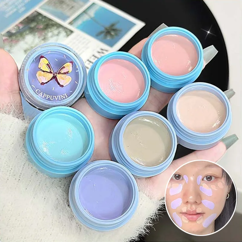 6 ألوان تحديد الوجه أحمر الخدود كريم بيرليسسينت لومينيزر مقاوم للماء متعدد الأغراض الوجه المنور سطع ماكياج #1