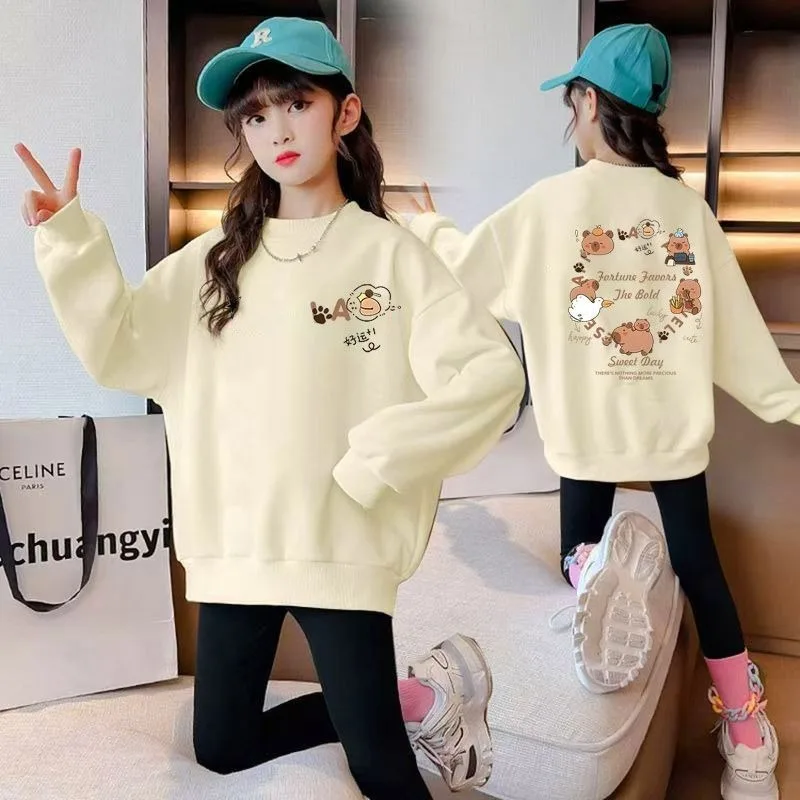 

New PomPomPurin Kuromi Anime Kawaii Sanrio Children Casual Hoodie Cute My Melody Loose Shirt Clothes Gifts for Girls Boys