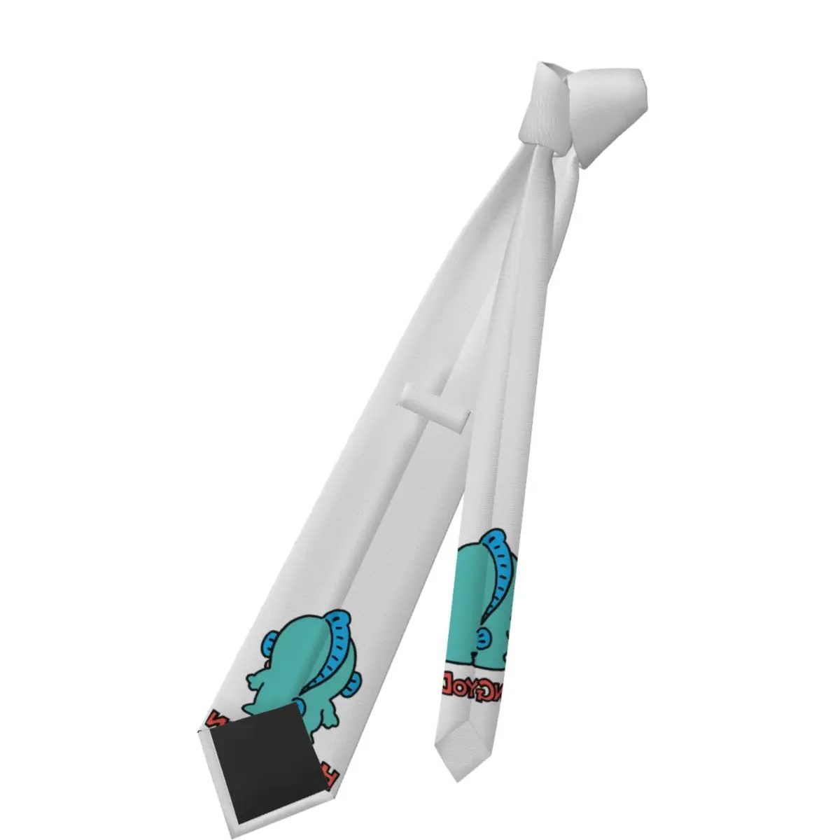 Hangyodon المؤخر شعار للجنسين ربطة العنق سليم البوليستر 8 سم ربطات العنق الكلاسيكية للرجال قميص اكسسوارات Gravatas هدية