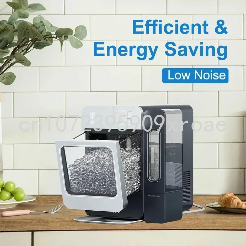 Countertop Nugget Ice Maker Machine Portable Automatic Electric Ice Cube Maker