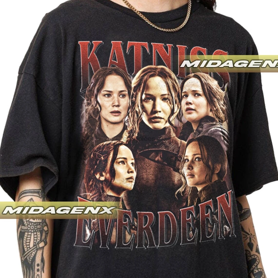 Limited Katniss Everdeen The Hunger Games Vintage T-Shirt Gift For Women and Man Unisex T-Shirt