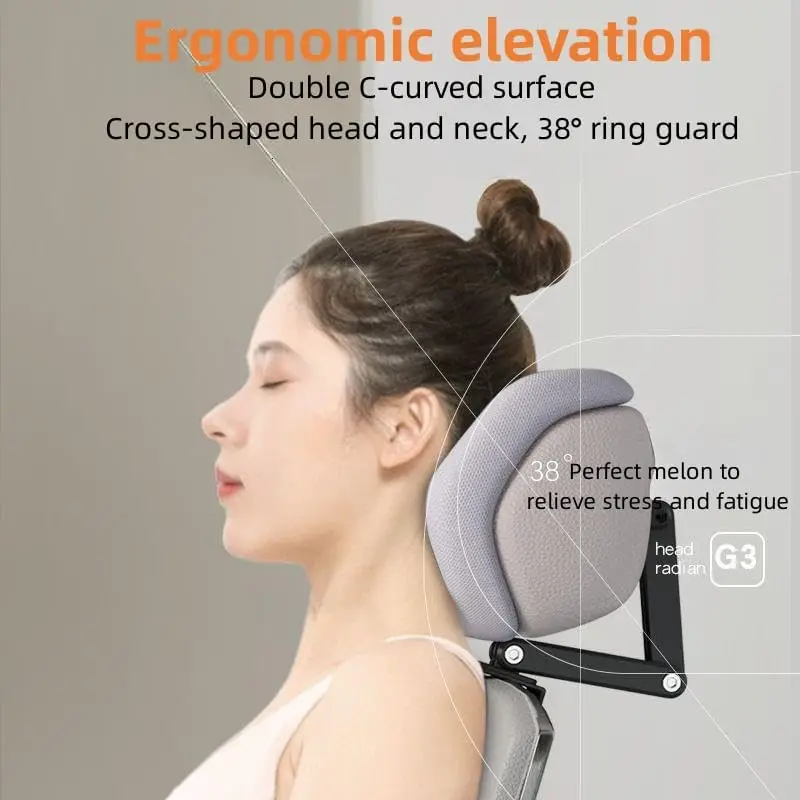 1pc Upgraded Version Memory Foam Headrest Attachment for Office Chair, Attachable Chair Head Rest,Desk Chair Neck Support