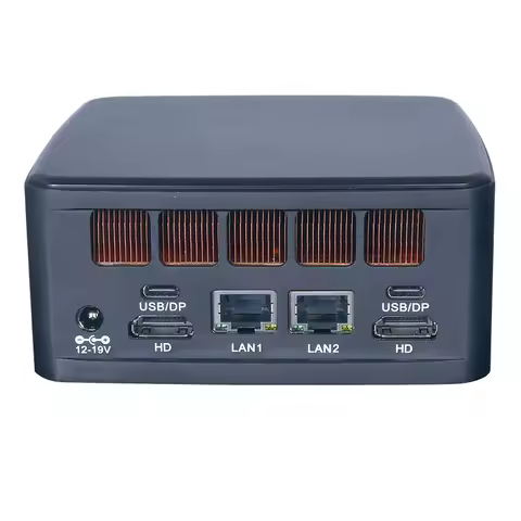 12th Gen R7 7535U 7735U 7840HS 2*DDR5 64GB X86 Linux Mini Portable Computer 4*USB 2*Type-C Dual Lan Gaming Nuc PC