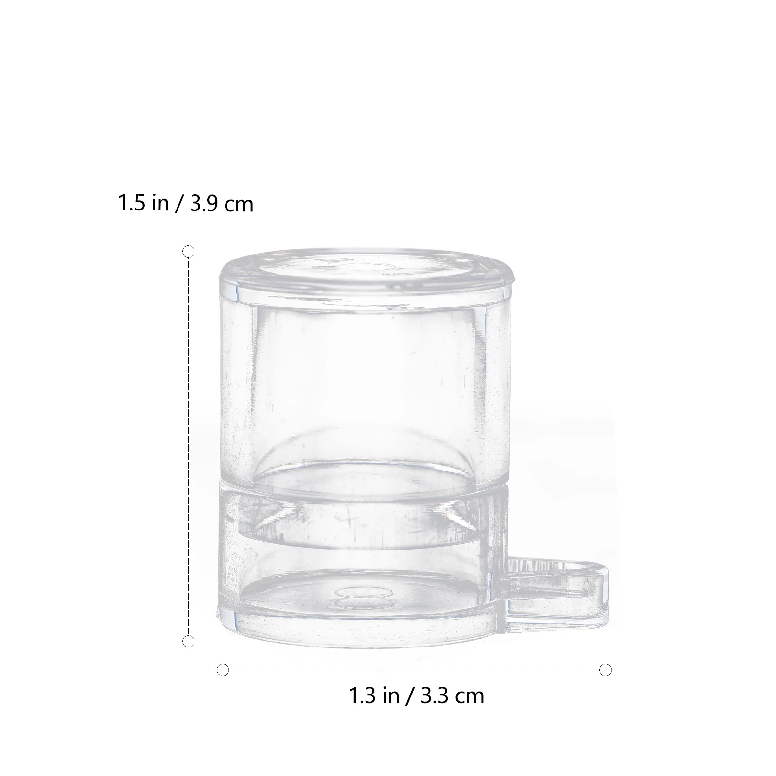 

2pcs Acrylic Feeding Transparent Mini Water Storage Bowl For Farm Accessory Ant Drinking Tool Visible Feeding Container Water