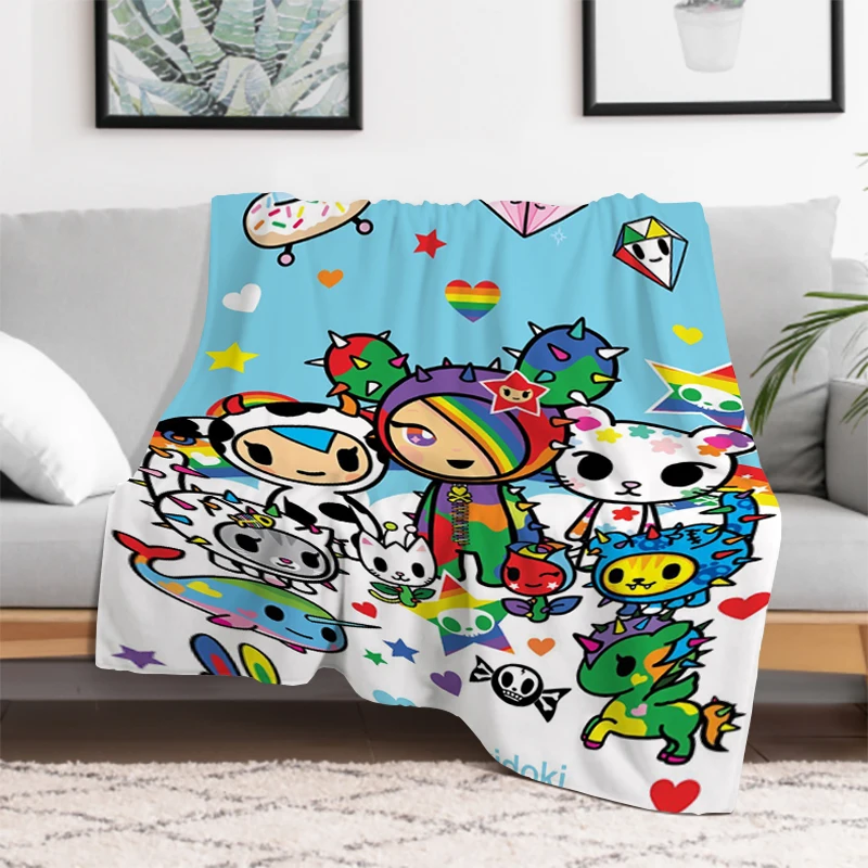 Japan T-Tokidoki Warm Winter Blankets for Bed Knee Blanket Furry Bedspread the Throw Sofa & Throws Double Fluffy Soft Decorative