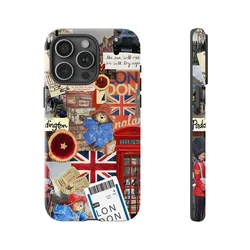 London New York City Collage Tough Phone Case For Iphone 17 16 15 14 13 12 11 Pro Max 13Mini 12Mini XSMAX XR X 7 8 Plus