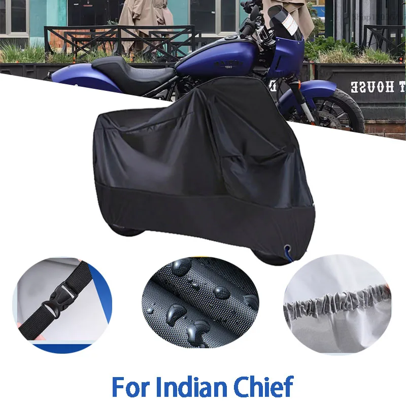 

Motorcycle Full Covers For Indian Chief Car Outdoors Sun Protection Dust No Ear Thickened Oxford Clothcover Accessories